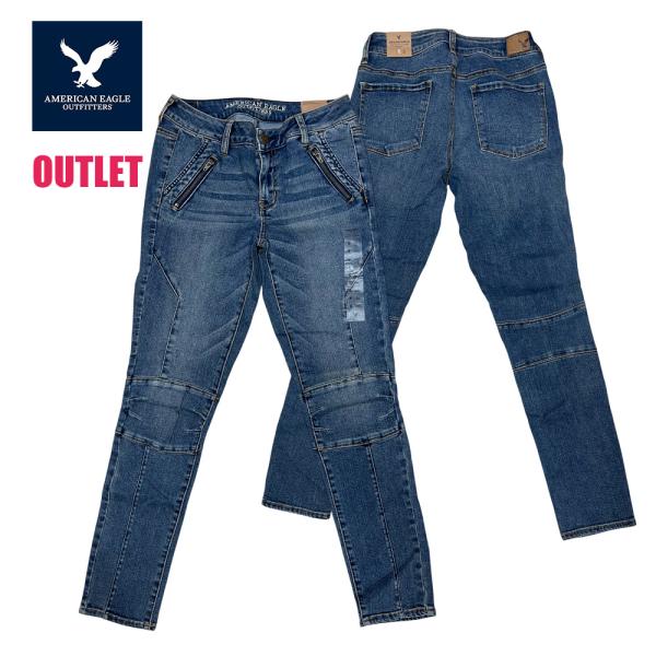 訳あり OUTLET　アメリカンイーグル AmericanEagle レディース 9インチ ジーンズ...