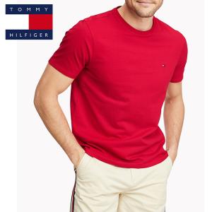 トミー  Tシャツ  TOMMY HILFIGER メンズ  トミーヒルフィガー Tシャツ ワンポイント t556  レッド USAモデル大きいサイズ｜5445