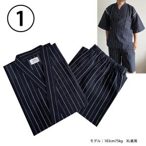 じんべえ 甚平 メンズ しじら織り 部屋着 メ...の詳細画像1