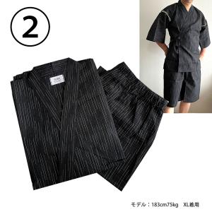じんべえ 甚平 メンズ しじら織り 部屋着 メ...の詳細画像2
