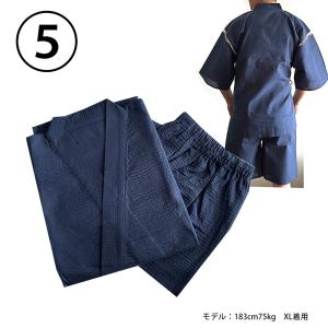 じんべえ 甚平 メンズ しじら織り 部屋着 メ...の詳細画像5