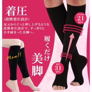 日本製 着圧ソックス ふくらはぎ ショートタイ...の詳細画像1