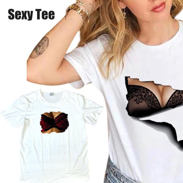 セクシープリント　半袖Tシャツ  吸汗速乾 おもしろ おっぱい ユニセックス 男女兼用 zakka4...