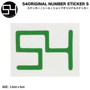 54TIDE 54ORIGINAL NUMBER STICKER S オリジナル カッティングステッカー ロゴ シール スケートボード ストリート スノーボード 正規品