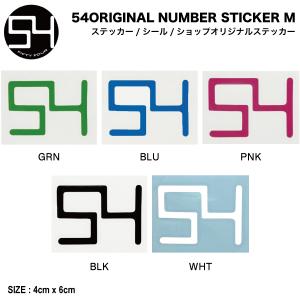54TIDE 54ORIGINAL NUMBER STICKER M オリジナル カッティングステッカー ロゴ シール スケートボード ストリート スノーボード 正規品