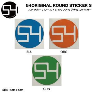 54TIDE 54ORIGINAL ROUND STICKER S オリジナル カッティングステッカー ロゴ シール スケートボード ストリート スノーボード 正規品