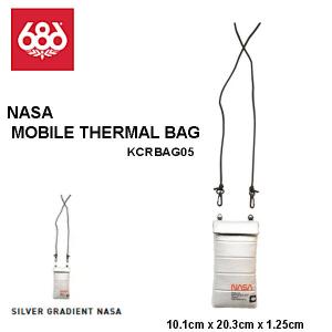 シックスエイトシックス 686 MOBILE THERMAL BAG NASA モバイル サーマルバッグ ナサ コラボ 小物入れ ケース スノーボード 登山｜54tide