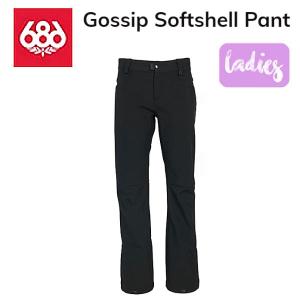 シックスエイトシックス 686 Gossip Softshell Pant レディース ソフトシェル パンツ スノーパーカー スノーボード スノーウェア XS/S/M/L ブラック｜54tide