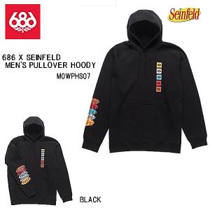 シックスエイトシックス 686 X SEINFELD MEN'S PULLOVER HOODY メンズ パーカー プルオーバー コラボ スノーボード スノーウェア S/M/L/XL｜54tide