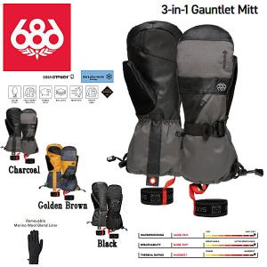 686 SIX EIGHT SIX OUTERWEAR GORE-TEX SMARTY? 3-in-1 Gauntlet Mitt グローブ ミトン スノーボード M1WGLV102 S/M/L/XL｜54tide