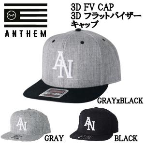 アンセム ANTHEM 3D FV CAP 3D フラットバイザー キャップ 帽子 スナップバック スノーボード ONE SIZE｜54tide