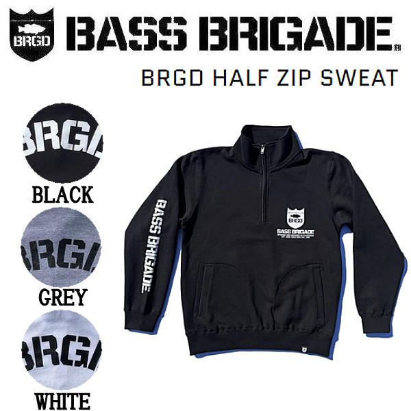 バスブリゲード BASS BRIGADE メンズ ハーフジップ スウェット トップス アウトドア フ...
