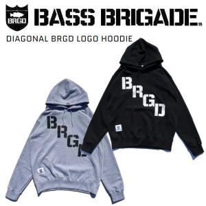 バスブリゲード BASS BRIGADE DIAGONAL BRGD LOGO HOODIE メンズ