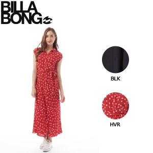 ビラボン BILLABONG レディース シャツ ワンピース ノースリーブ ロング S BLK HVR LITTLE FLIRT｜54tide