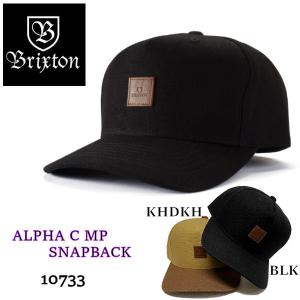 ブリクストン BRIXTON 2020秋 ALPHA C MP SNAPBACK メンズ  レディース ユニセックス  SnapbackCAPスナップバック 帽子 スケートボード 2カラー【正規品】｜54tide