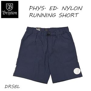 ブリクストン BRIXTON PHYS. ED. NYLON RUNNING SHORT ランニングショーツ セットアップ DRESS BLUE スケートボード｜54tide