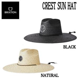 ブリクストン BRIXTON CREST SUN HAT メンズ レディース ハット 麦わら 帽子 アウトドア キャンプ S/M L/XL 正規品｜54tide