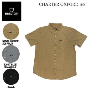 ブリクストン BRIXTON CHARTER OXFORD S/S メンズ シャツ 半袖 スケートボード サーフィン トップス M/L/XL｜54tide
