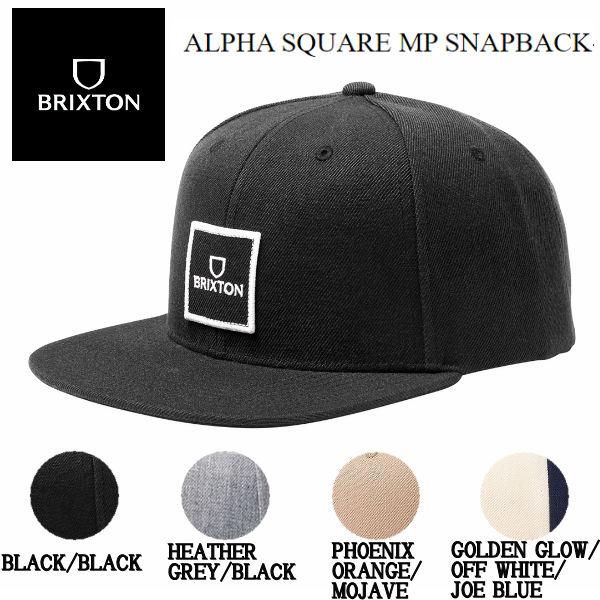 ブリクストン BRIXTON ALPHA SQUARE MP SNAPBACK メンズ スナップバッ...