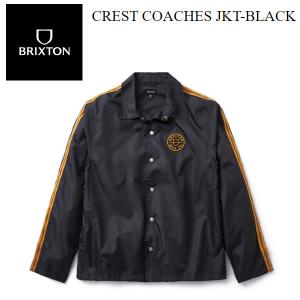 ブリクストン BRIXTON CREST COACHES JKT メンズ コーチジャケット ボタン アウター M/L ブラック 正規品｜54tide