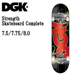 ディージーケー DGK Strength Skateboard Complete コンプリートデッキ スケートボード ストリート パーク ランプ 初心者 HIPHOP 板 完成品｜54tide