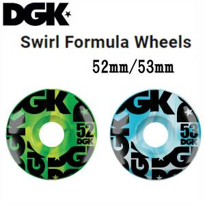 ディージーケー DGK Swirl Formula Wheels スウェル フォーミュラ ウィール 52mm/53mm（4個1セット）HIPHOP スケートボード 初心者 ビギナー｜54tide