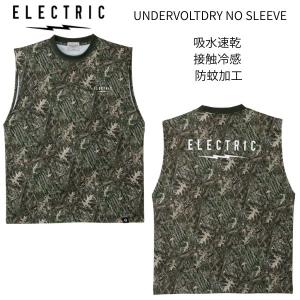 エレクトリック ELECTRIC UNDERVOLT NO SLEEVE メンズ ラッシュガード ノースリーブ ドライＴシャツ トップス UVカット 吸水速乾 接触冷感 防蚊加工 M/L/XL