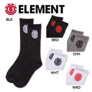 エレメント ELEMENT メンズ ソックス リブクルー 靴下 5カラー HIGH-RISE SOCKS｜54tide