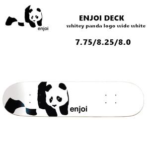 エンジョイ Enjoi SKATEBOARDS whitey panda logo wide white スケートボード デッキ ストリート パーク ランプ 板 単品 ONE COLOR｜54tide