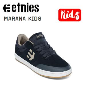 エトニーズ etnies MARANA KIDS マラナ キッズ スケートシューズ スケシュー 靴 スニーカー 子供用 ネイビー/タン｜54tide