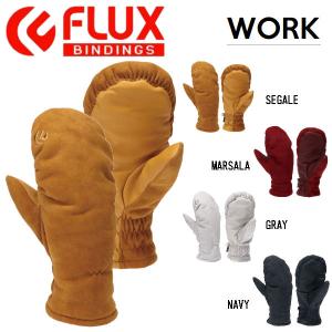 【FLUX】フラックス WORK LEATHER GLOVE メンズ レディース ミトングローブ スノーグローブ ミトン スノーボード S-L 3カラー【正規品】