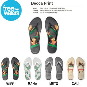 freewaters フリーウォータース Becca Print レディース ビーチサンダル ビーサン 靴｜54tide