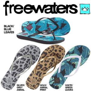 フリーウォータース freewaters Jess Print レディースビーチサンダル ビーサン/3カラー/23-25cm｜54tide