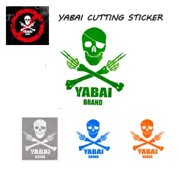 ヤバイブランド YABAI BRAND  DOKURO CUTTING STICKER ドクロカッテ...