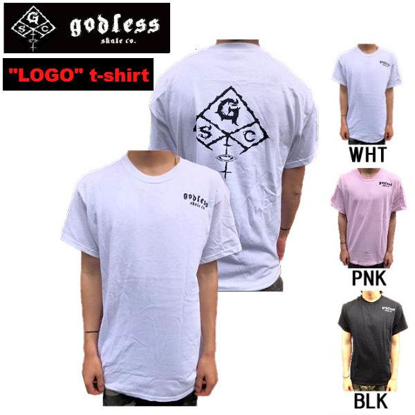 ゴッドレス godless SKATEBOARD "LOGO" t-shirt Tシャツ 半袖 スケ...