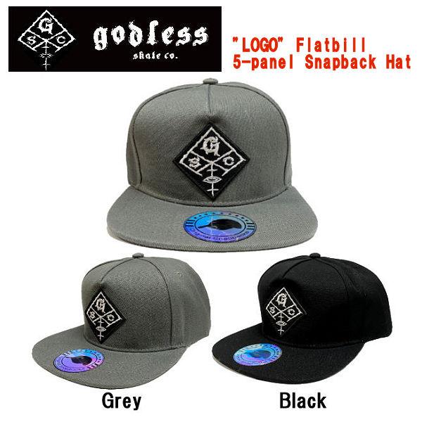 ゴッドレス godless SKATEBOARD "LOGO" Flatbill 5-panel S...