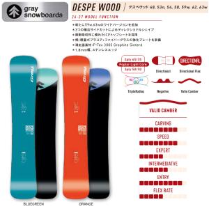 予約受付中 特典あり GRAY 2026/2027 グレイ DESPE WOOD デスペウッド スノーボード 板 ハンマーヘッド ラントリ カービング 正規品