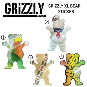 グリズリー GRIZZLY XL BEARS STICKER ステッカー ベアー シール スケートボード スケボー SK8 ストリート 4カラー｜54tide