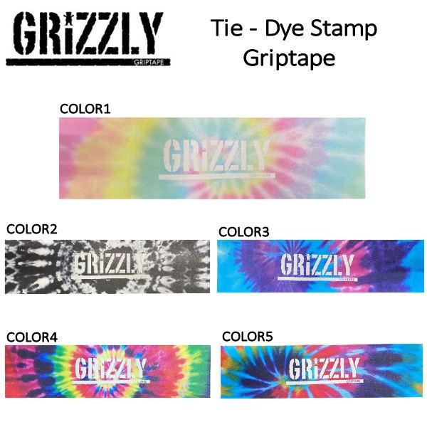 グリズリー GRIZZLY TIE-DYE GRIPTAPE  デッキテープ スケートボード スケボ...