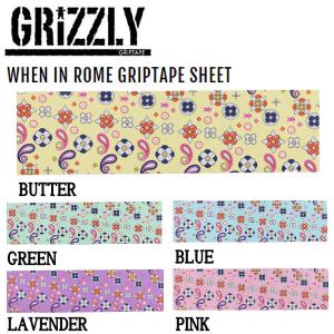 グリズリー GRIZZLY WHEN IN ROME GRIPTAPE SHEET グリップテープ デッキテープ スケートボード SKATEBOARD Griptape 正規品