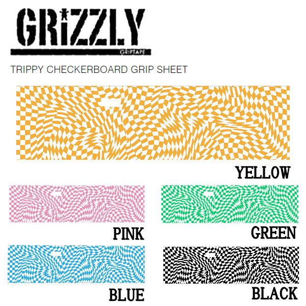 グリズリー GRIZZLY TRIPPY CHECKERBOARD GRIP SHEET グリップテ...