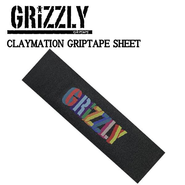 グリズリー GRIZZLY CLAYMATION GRIPTAPE SHEET  グリップテープ デ...