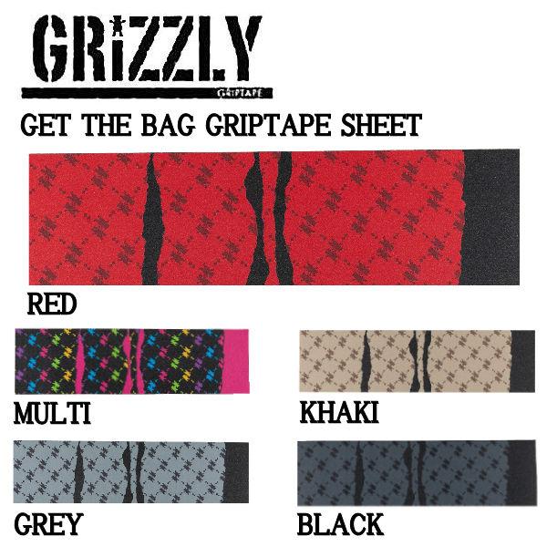 グリズリー GRIZZLY GET THE BAG GRIPTAPE SHEET グリップテープ デ...