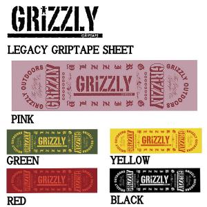 グリズリー GRIZZLY LEGACY GRIPTAPE SHEET グリップテープ デッキテープ スケートボード SKATEBOARD Griptape 正規品｜54tide