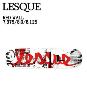 レスケ LESQUE RED WALL メンズ レディース キッズ グラフィック ロゴ スケートボード  スケート デッキ SKATE DECK SK8 スケボー 板 正規品｜54tide