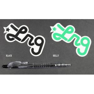 LRG エルアールジー WESTRN SCRPT STICKER 3.75” ステッカー 約6×9.5cm ブラック グリーン｜54tide