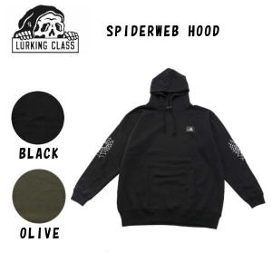 ラーキングクラス LURKING CLASS SPIDERWEB HOOD  スパイダーフード メンズ  裏起毛 長袖 パーカー トレーナー スケートボード｜54tide