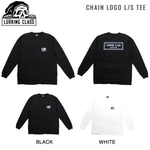 ラーキングクラス LURKING CLASS CHAIN LOGO L/S TEE メンズ ロンT 長袖 トップス ロングスリーブ Tシャツ スケートボード スケボー M/L/XL 正規品｜54tide