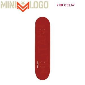 ミニロゴ MINI LOGO スケートボードデッキ スケボー 188 MAROON 7.88 X 31.67 MINI LOGO MILITANT SKATEBOARD DECK｜54tide