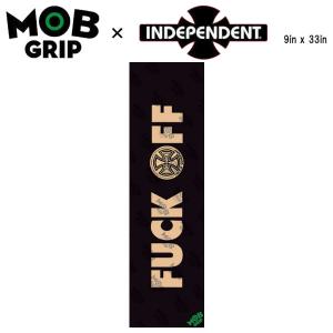 【MOB GRIP】モブグリップ INDEPENDENT FUCK OFF CLEAR インデペンデント インディー クリアー グリップテープ Grip Tape デッキテープ  9×33インチ｜54tide